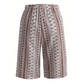 ⏰ 50 % RABATT – Nur für kurze Zeit 🌸 Damen Sommer-Culotte mit Retro-Muster ✨ Elastischer Bund, Lockerer Schnitt & Bequeme Passform