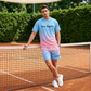 🌴 Herren Sommer-Set mit Print 👕 Lässiges T-Shirt & Shorts – Bequem für Freizeit, Strand und Urlaub