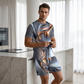 Men's Casual Graphic T-Shirt and Shorts Set