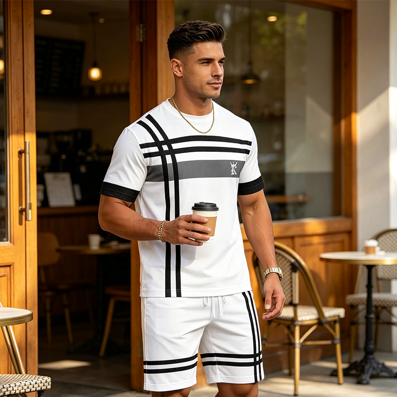 👕🩳 Herren Sommer 2-teiliges Sport-Set – 50% RABATT! Atmungsaktiv, leicht, perfekt für Gym, Laufen & Alltag. ☁️☀️