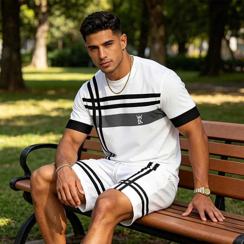 👕🩳 Herren Sommer 2-teiliges Sport-Set – 50% RABATT! Atmungsaktiv, leicht, perfekt für Gym, Laufen & Alltag. ☁️☀️