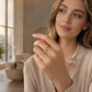 ⏰ 50 % RABATT – Nur für kurze Zeit 💍 Damen Ring mit Buchstaben ✨ Funkelnde Zirkonia-Verzierung, Verstellbare Größe & Elegantes Design