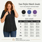 🔥 50% RABATT! 👚 Damen Bluse mit V-Ausschnitt ✨ Elegante Plisseefalten & Feminine Passform für Alltag und Büro