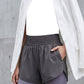 Damen Doppellagige Yoga-Shorts 🏃‍♀️ Zwei Lagen, Totales Selbstvertrauen – Bewegen Sie sich frei, bleiben Sie bedeckt ✨