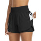 Damen Doppellagige Yoga-Shorts 🏃‍♀️ Zwei Lagen, Totales Selbstvertrauen – Bewegen Sie sich frei, bleiben Sie bedeckt ✨