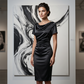 🔥 50% RABATT! 💎 Elegantes Damen Bodycon-Kleid aus Satin ✨ Gerafftes Design & Perfekt für Partys, Hochzeiten und Besondere Anlässe