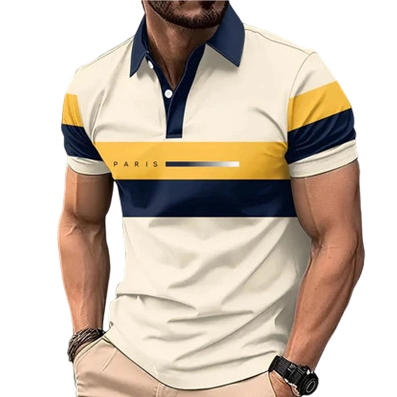 🔥 50% RABATT! 👔 Herren Kurzarmhemd mit Colorblock-Design ✨ Lässig, Atmungsaktiv & Perfekt für Sommer und Freizeit