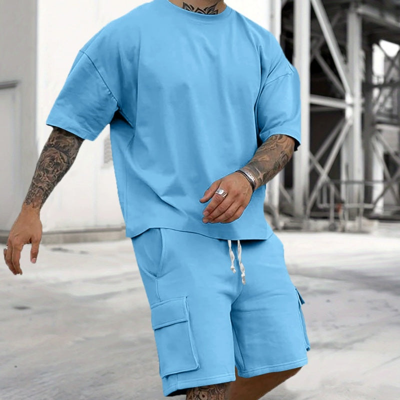 ☀️ 50% RABATT! Herren T-Shirt & Shorts Set 👕🩳 Leicht, Atmungsaktiv & Ideal für Sommer und Urlaub