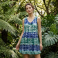 🌸 50% RABATT! Elegantes Damen Maxikleid mit V-Ausschnitt – Ärmellos mit Modernem Tie-Dye Muster | Leicht, Stilvoll & Zeitlos Schön 👗