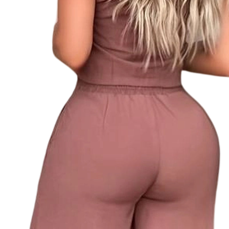 🛍️ 50 % Rabatt – 2-teiliges Set mit ärmellosem Top & Hose, weicher Baumwollstoff, bequem & vielseitig für den Alltag 🌿