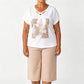 ⚡ 50 % Rabatt sichern – lässiges 2-teiliges Set mit V-Ausschnitt-Shirt & Cropped-Hose – bequem, atmungsaktiv & vielseitig ✨
