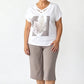 ⚡ 50 % Rabatt sichern – lässiges 2-teiliges Set mit V-Ausschnitt-Shirt & Cropped-Hose – bequem, atmungsaktiv & vielseitig ✨