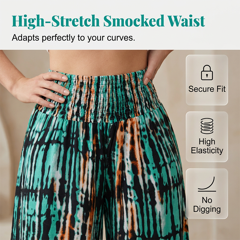 🛍️ 50 % Rabatt – Lässige Hose mit einzigartigem Streifen-Tie-Dye-Muster – weiter Schnitt, perfekt für den Alltag ✨