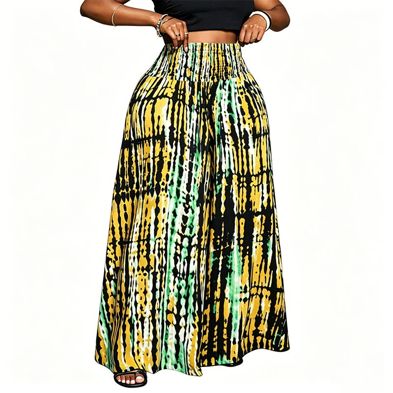 🛍️ 50 % Rabatt – Lässige Hose mit einzigartigem Streifen-Tie-Dye-Muster – weiter Schnitt, perfekt für den Alltag ✨