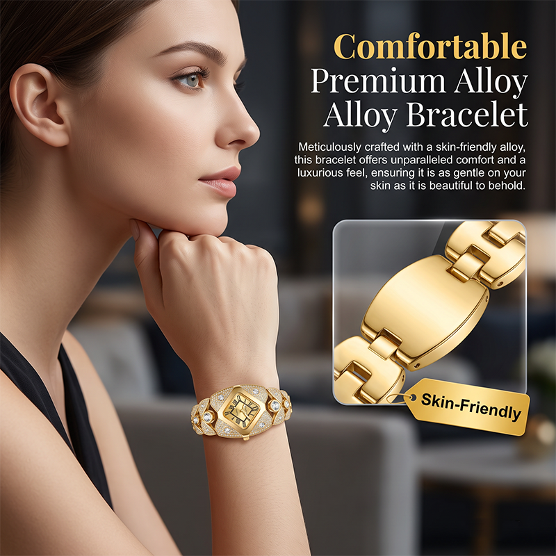 🛍️ 50 % Rabatt – Funkelnde Damen-Armbanduhr mit Zirkonia-Besatz – stilvoll & vielseitig für jeden Tag ✨