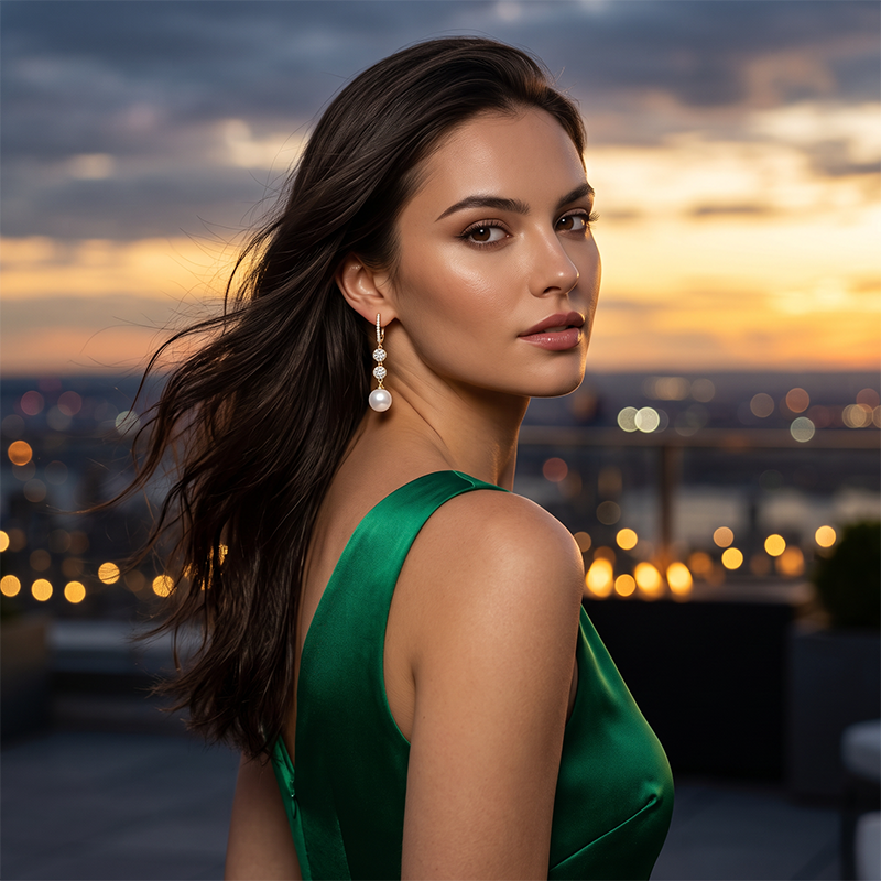 🛍️ 50 % Rabatt – Perlen-Ohrringe mit funkelnden Zirkonia-Anhängern – leicht & elegant, perfekt für den stilvollen Auftritt 💎