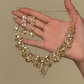 👑 50 % Rabatt – Prunkvolles Halsband im Barock-Stil – aufwendige Handarbeit, bezaubernder Kristallbesatz & zeitlose Eleganz für besondere Momente 💫