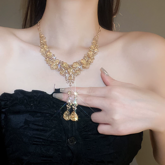 👑 50 % Rabatt – Prunkvolles Halsband im Barock-Stil – aufwendige Handarbeit, bezaubernder Kristallbesatz & zeitlose Eleganz für besondere Momente 💫