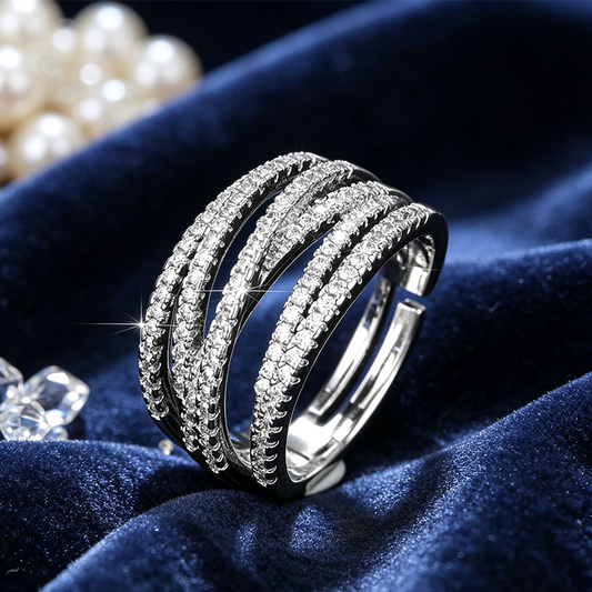 🛍️ 50 % Rabatt – Vintage-Geometrie-Ring im mehrlagigen Stil – moderne Silhouette, vielseitig & perfekt für jeden Tag 💍