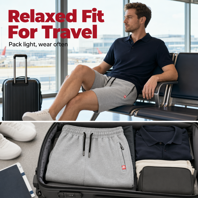🛍️ 50 % Rabatt – Leichte Herren-Freizeitshorts aus Strickstoff – atmungsaktiv, bequem & ideal für Strand, Sport & Alltag 🩳