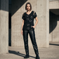🛍️ 50 % Rabatt – Übergroßes Damen-T-Shirt mit Herzprint & Schnürdetail – lässiger Look, atmungsaktiv & vielseitig für den Alltag ❤️