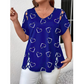🛍️ 50 % Rabatt – Übergroßes Damen-T-Shirt mit Herzprint & Schnürdetail – lässiger Look, atmungsaktiv & vielseitig für den Alltag ❤️