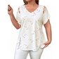 🛍️ 50 % Rabatt – Übergroßes Damen-T-Shirt mit Herzprint & Schnürdetail – lässiger Look, atmungsaktiv & vielseitig für den Alltag ❤️
