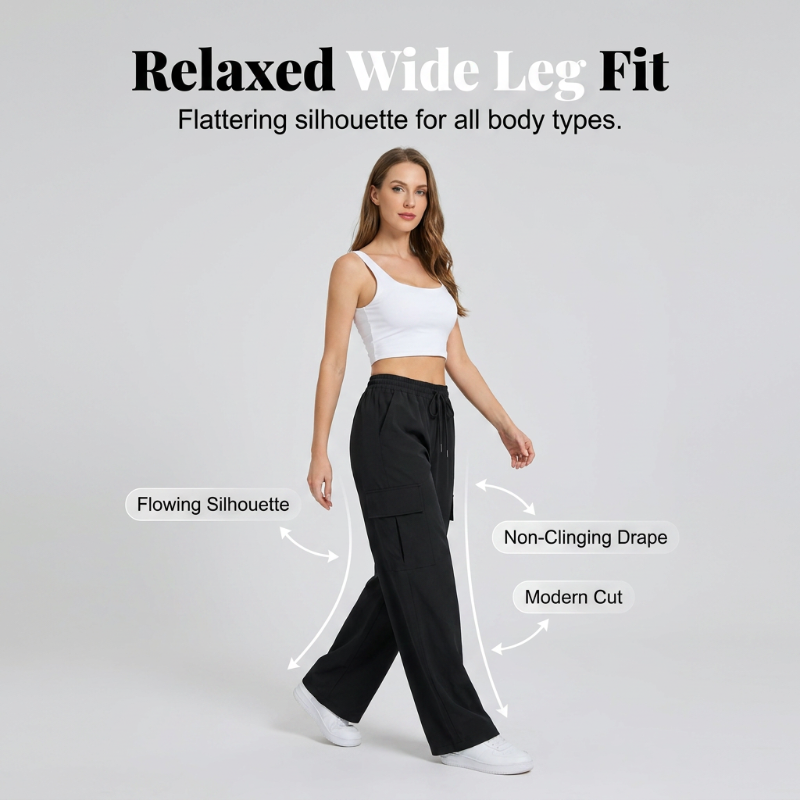 🛍️ 50 % Rabatt – Damen-Cargohose mit Kordelzug & lässigem Schnitt – bequem, atmungsaktiv & vielseitig für Alltag und Freizeit 🌿