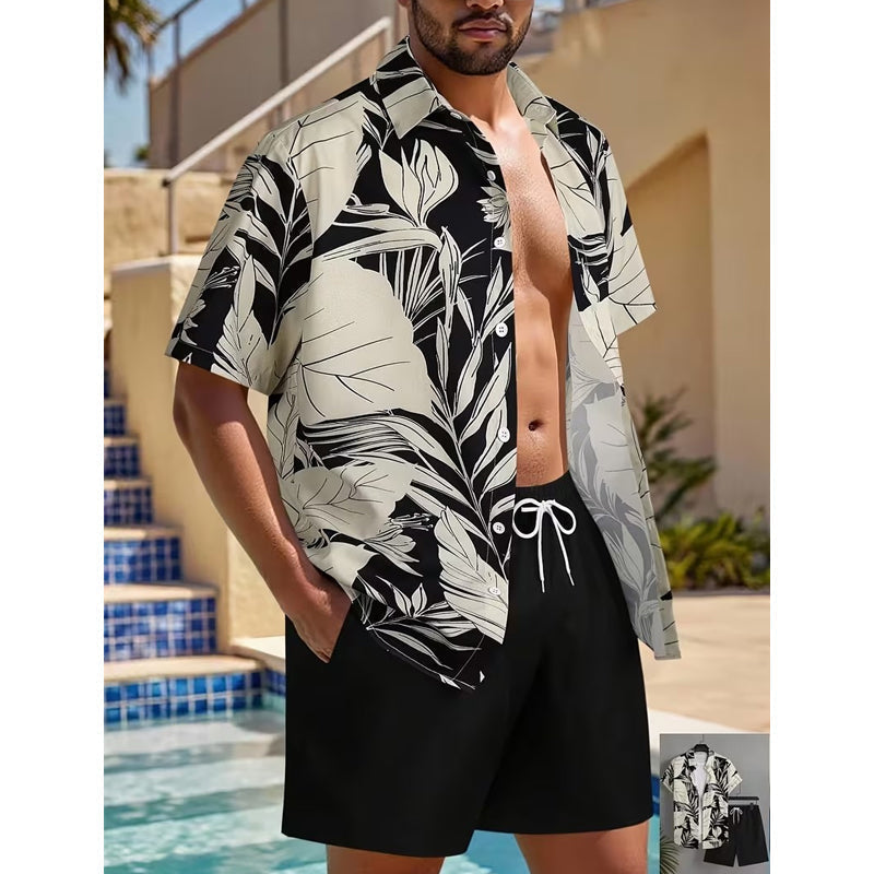 🌴Men's Hawaiian Shirt & Shorts 2-Piece Set👕