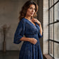 🛍️ 50 % Rabatt – Elegantes V-Ausschnitt-Kleid mit floralem Print – weich fallender Stoff, schmeichelhafte Passform & vielseitig kombinierbar 🌸