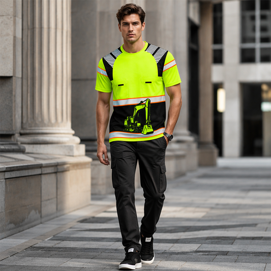 🛠️ 50 % Rabatt – Lässiges Grafik-T-Shirt mit Bagger-Motiv – weiche Baumwolle, pflegeleicht & vielseitig kombinierbar – perfekt für Freizeit, Werkstatt oder den urbanen Look 🌿