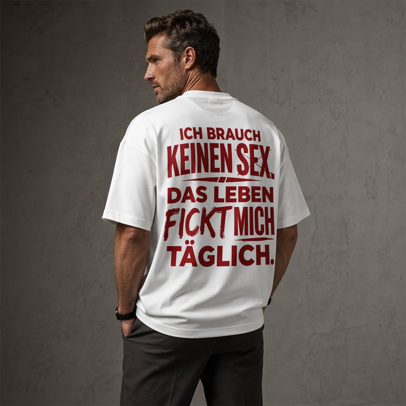 👕 50% RABATT! 😄 Herren T-Shirt mit witzigem deutschen Spruch – Weiche Baumwolle, Rundhals & kurze Ärmel – Perfekt für entspannte Tage & gute Laune 🇩🇪