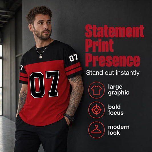 📢📢50% RABATT !!⏰Herren Bedrucktes Kurzarm-Sport-T-Shirt