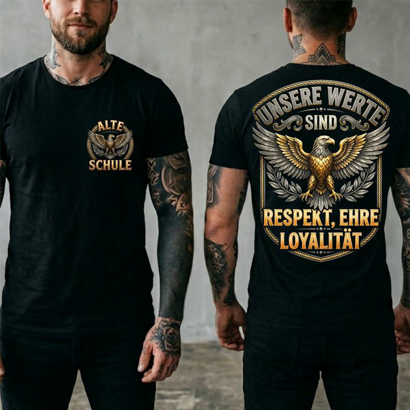 🛍️ 50 % Rabatt – Herren-T-Shirt mit Adler-Print – markantes Design, bequeme Baumwolle & vielseitig für den Alltag 🦅