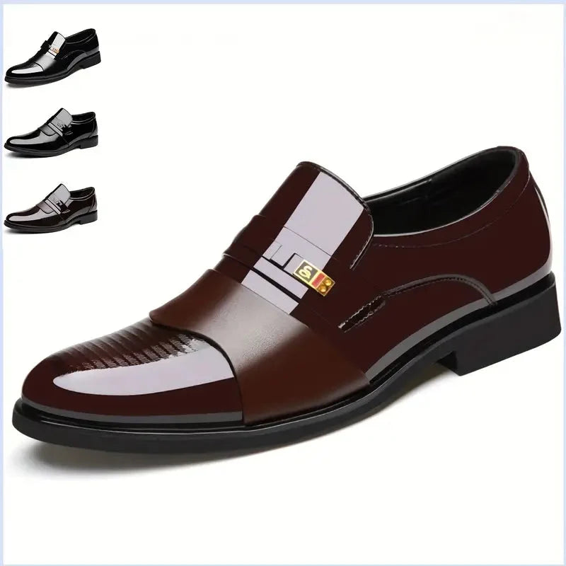 🛍️ 50 % Rabatt – Formelle Herrenschuhe aus Leder – spitz zulaufend, bequem & rutschfest – perfekt für Business & den eleganten Auftritt 👞