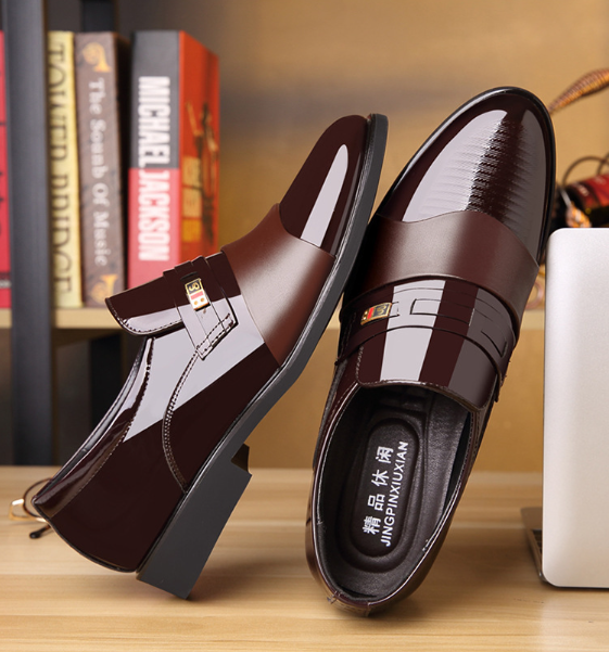 🛍️ 50 % Rabatt – Formelle Herrenschuhe aus Leder – spitz zulaufend, bequem & rutschfest – perfekt für Business & den eleganten Auftritt 👞