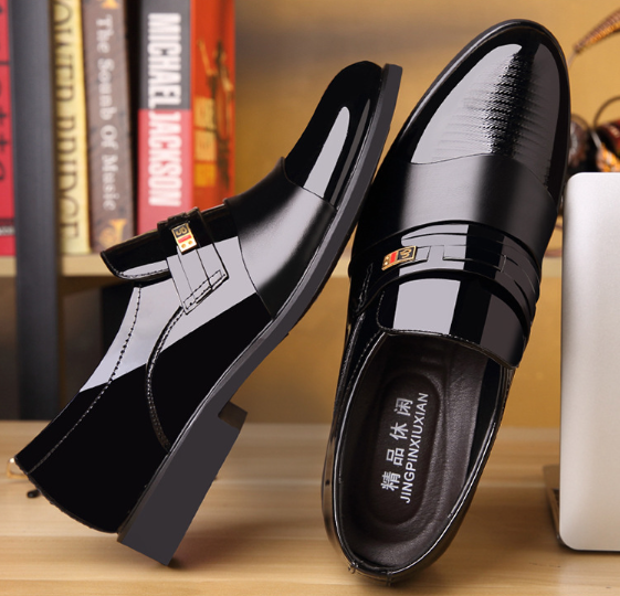 🛍️ 50 % Rabatt – Formelle Herrenschuhe aus Leder – spitz zulaufend, bequem & rutschfest – perfekt für Business & den eleganten Auftritt 👞