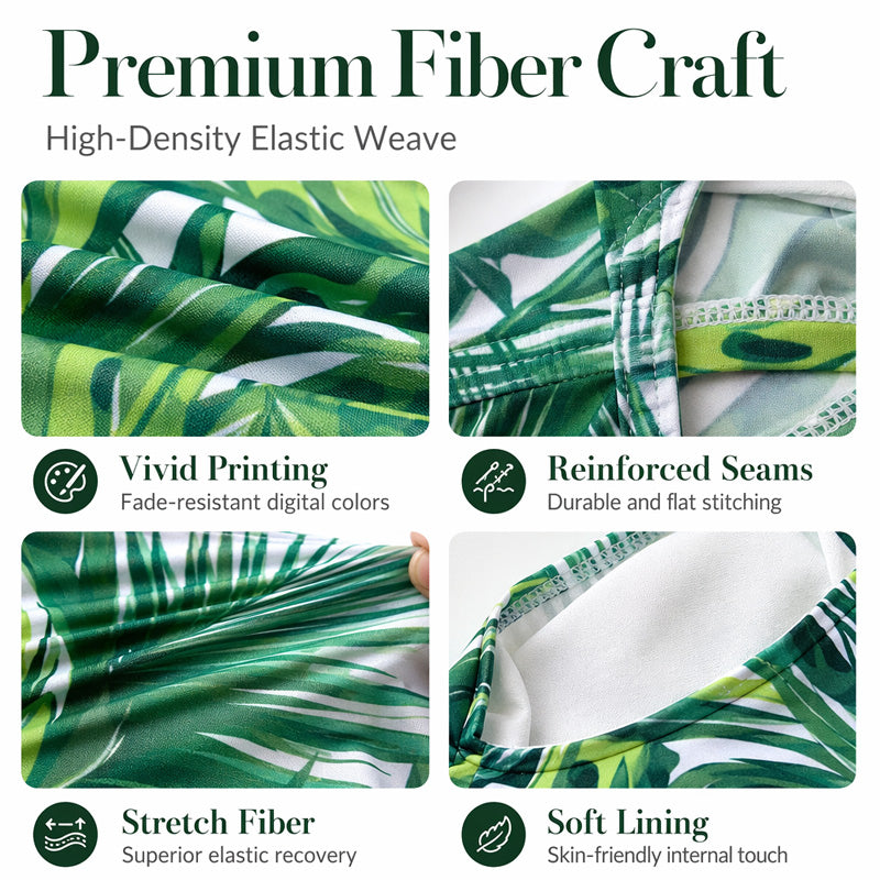 👙 50 % Rabatt – 3-teiliges Tropical-Print-Bikini-Set – Oberteil, Hose & Tuch – vielseitig kombinierbar, ideal für Strand & Pool ☀️