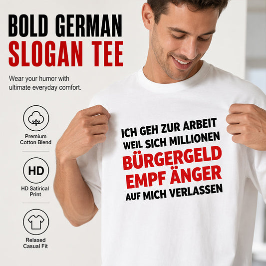 👕 50 % Rabatt – Herren-T-Shirt mit lustigem Slogan & Rundhals – weiche Baumwolle, lässiger Schnitt & vielseitig für den Alltag 😄