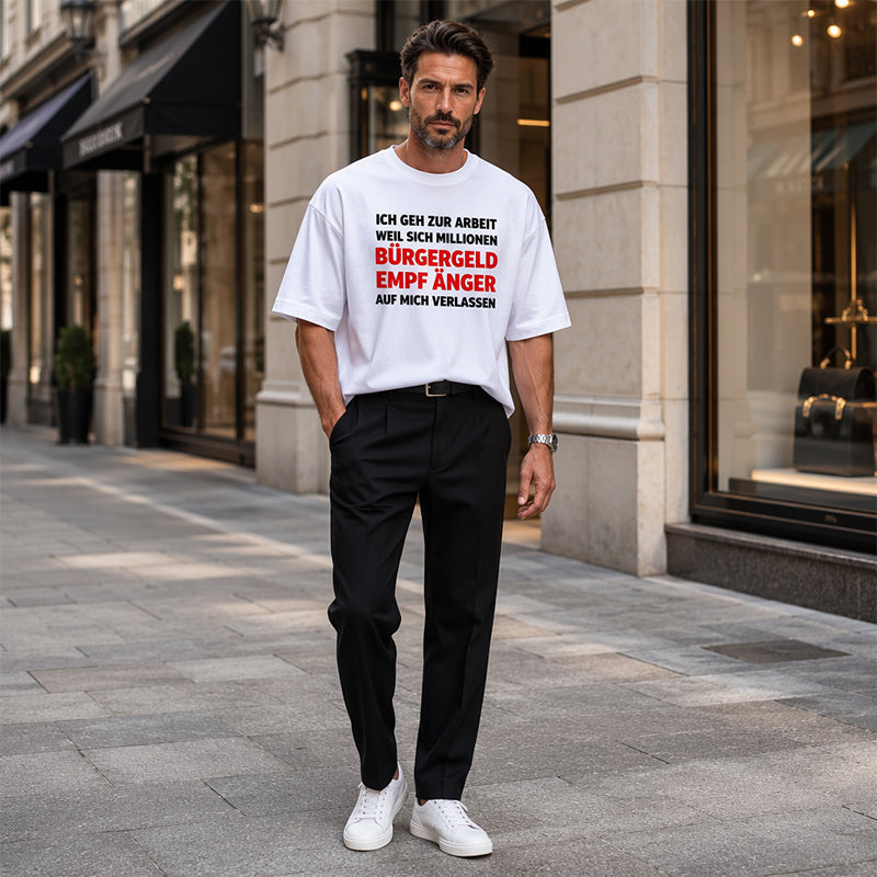 👕 50 % Rabatt – Herren-T-Shirt mit lustigem Slogan & Rundhals – weiche Baumwolle, lässiger Schnitt & vielseitig für den Alltag 😄