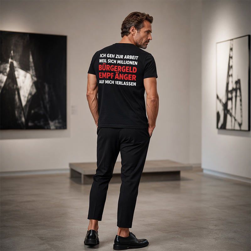 👕 50 % Rabatt – Herren-T-Shirt mit lustigem Slogan & Rundhals – weiche Baumwolle, lässiger Schnitt & vielseitig für den Alltag 😄