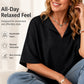 👕🌸 50% RABATT! Damen Casual V-Ausschnitt Kurzarm-Top – Leicht, luftig & vielseitig – Perfekt für Alltag, Freizeit & warme Tage ✨