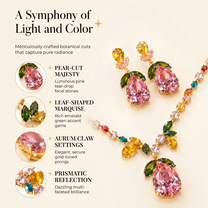 ✨ 50 % Rabatt – Elegantes Tulpen-Schmuck-Set – Halskette & Ohrringe, zart & vielseitig für jeden Anlass 🌷