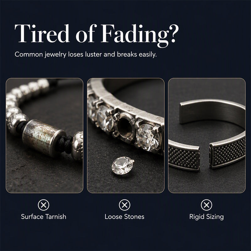 💎 50 % Rabatt – 3-teiliges Herren-Armband-Set mit Krone-Design – luxuriöser Look, langlebig & vielseitig für den Alltag 👑