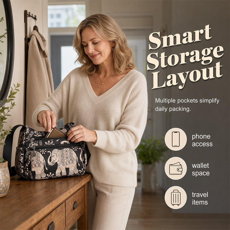 🛍️ 50 % Rabatt – Große Umhängetasche für Damen – geräumig, leicht & vielseitig – ideal für Reisen, Alltag & Ausflüge 👜