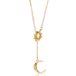 🛍️ 50 % Rabatt – Elegante Sonne-Mond-Anhänger-Halskette – filigranes Celestial-Design, zeitlos & vielseitig für jeden Look 🌙
