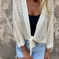 🛍️ 50 % Rabatt – Damen-Mesh-Strickoberteil mit Bindeband – luftig, atmungsaktiv & vielseitig für warme Tage 🌸