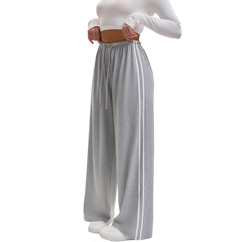 🧘‍♀️ 50 % Rabatt – Weite Sporthose mit elastischem Bund & Zugschnur – seitliche Zierbänder, leicht & vielseitig – ideal für Yoga, Fitness & Freizeit 👖