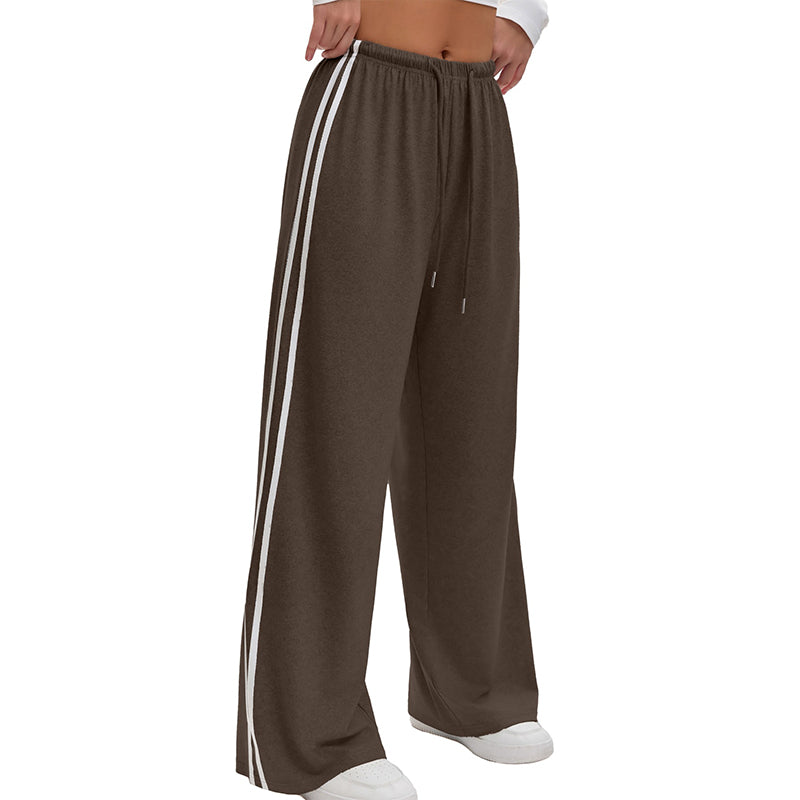 🧘‍♀️ 50 % Rabatt – Weite Sporthose mit elastischem Bund & Zugschnur – seitliche Zierbänder, leicht & vielseitig – ideal für Yoga, Fitness & Freizeit 👖
