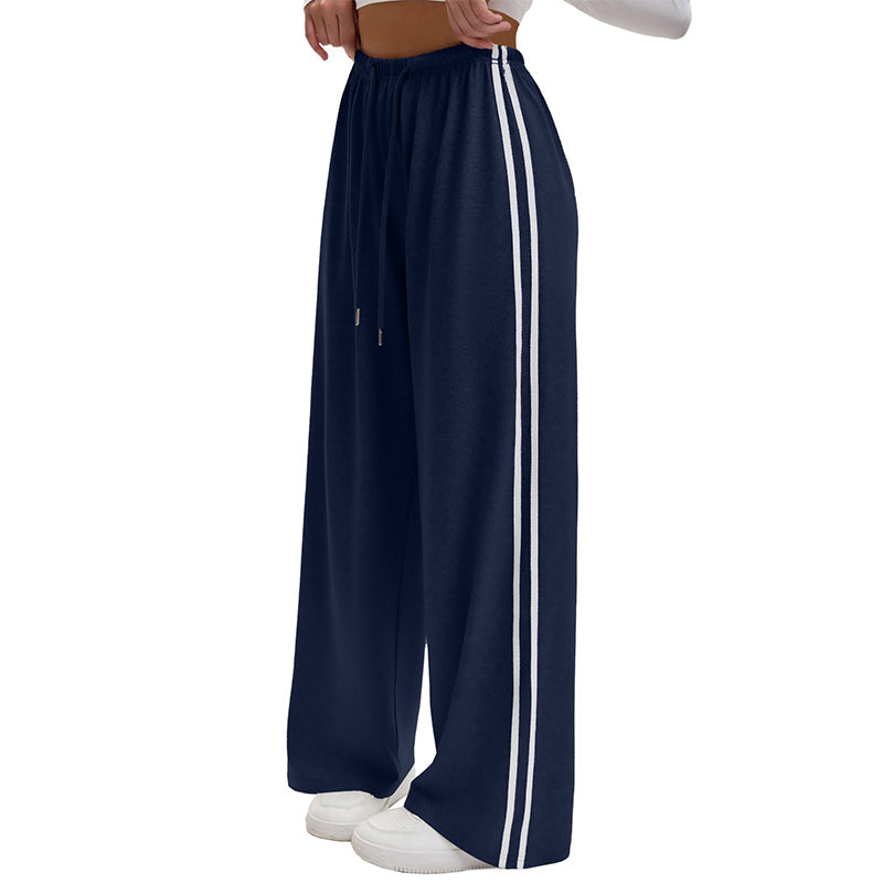 🧘‍♀️ 50 % Rabatt – Weite Sporthose mit elastischem Bund & Zugschnur – seitliche Zierbänder, leicht & vielseitig – ideal für Yoga, Fitness & Freizeit 👖